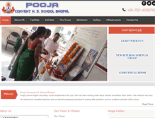 Tablet Screenshot of poojaconventschool.org